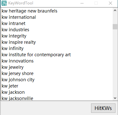 google hitkeywords 谷歌关键词获取器
