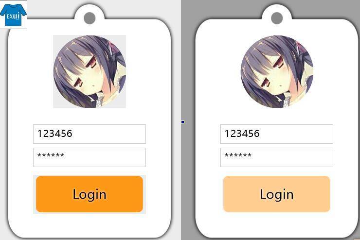 EXUI界面分享 EXUI_APP登录窗口.jpg